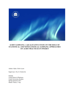 audit sampling
