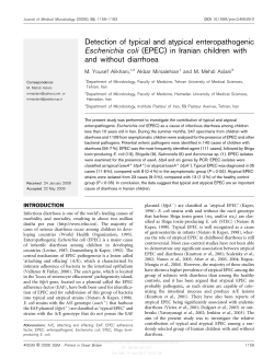 Detection of typical and atypical enteropathogenic Escherichia coli