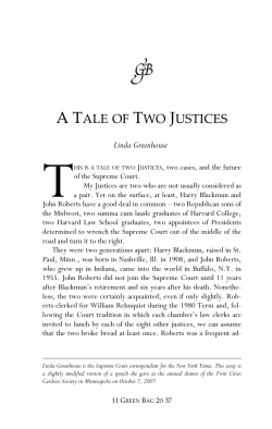 a tale of two justices