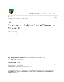 Universities and the Police: Force and Freedom on the Campus