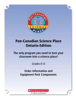 Pan-Canadian Science Place Ontario Edition