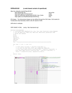 notes here are just for openJScad