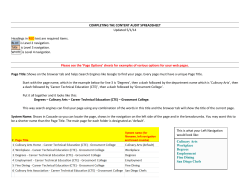 completing the content audit spreadsheet - Grossmont