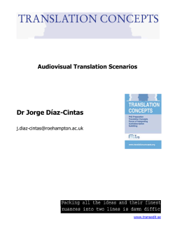 - Translation Concepts