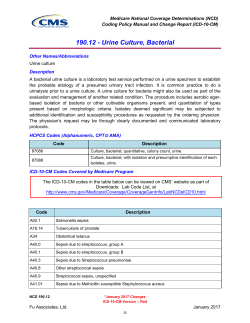 Urine Culture, Bacterial - Health Network Laboratories