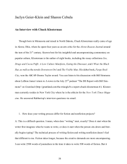 Jaclyn Geier-Klein and Sharon Cebula in conversation with Chuck