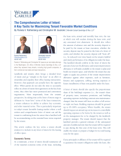 The Comprehensive Letter of Intent: A Key Tactic for