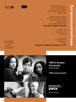 YWCA Greater Cincinnati 2005-2006 138th annual