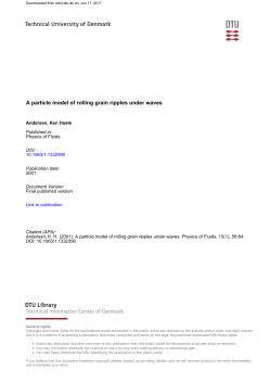 A particle model of rolling grain ripples under waves