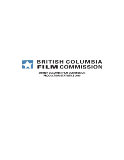 british columbia film commission production statistics