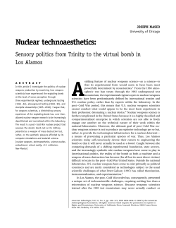Nuclear technoaesthetics
