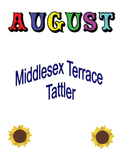 August tattler - Middlesex Terrace LTC