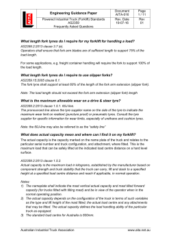 16 AS2359 FAQ - Australian Industrial Truck Association