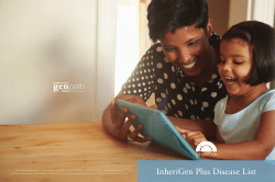 InheriGen Plus Disease List