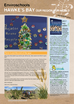Enviroschools Newsletter December 2016