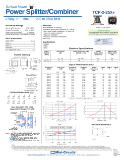 datasheet - Mini Circuits
