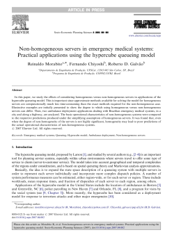 Non-homogeneous servers in emergency medical - (DEP)