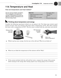 11A Temperature and Heat