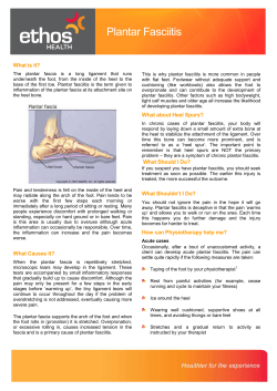 Plantar Fasciitis