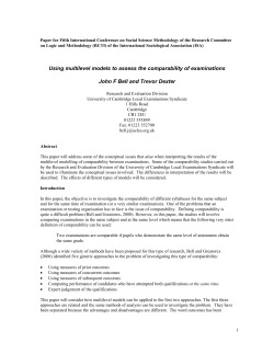 Paper for Fifth International Conference on Social Science