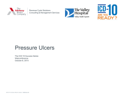 Pressure Ulcers - Valley Health System