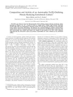 Composition and Activity of an Autotrophic Fe(II