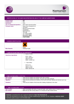 Safety data sheet