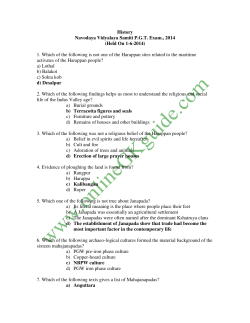 Navodaya Vidyalaya Samiti P.G.T. Exam., 2014