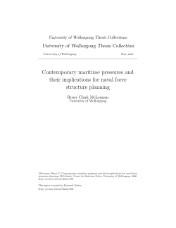 Contemporary maritime pressures and their