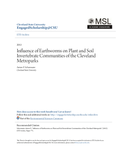 Influence of Earthworms on Plant and Soil Invertebrate Communities