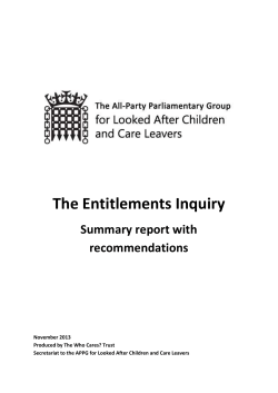 The Entitlements Inquiry