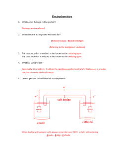 Electrochemistry