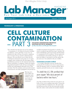 cell culture contamination-part 3