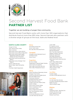partners - Second Harvest Food Bank