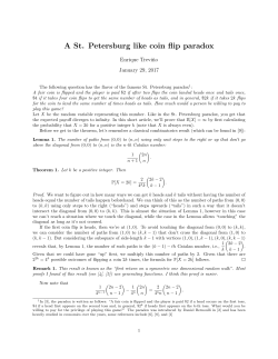 A St. Petersburg like coin flip paradox