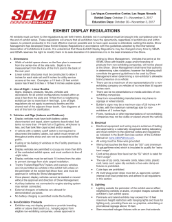 exhibit display regulations