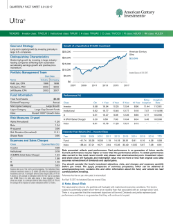 Fund Fact Sheet - American Century Investments