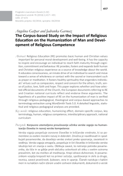 opment of Religious Competence