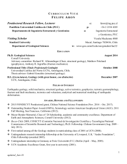 CV - Cornell geology