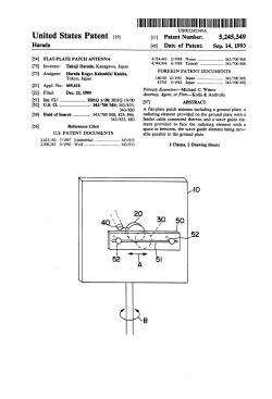 Flat-plate patch antenna
