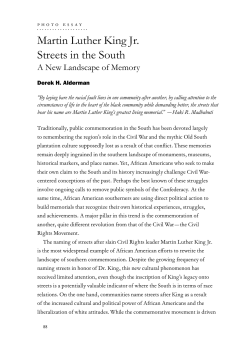 Martin Luther King Jr. Streets in the South