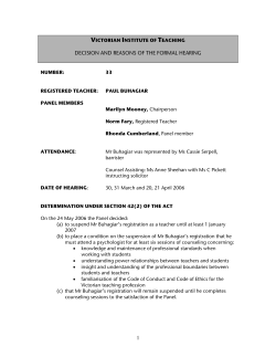 DecisionThis is an PDF link - Victorian Institute of Teaching