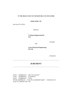 Singapore Judgments