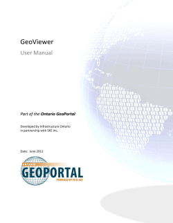 GeoViewer - Ontario GeoPortal