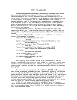 Departmental History Info