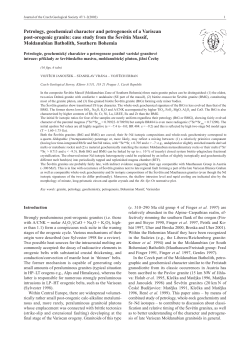 Petrology, geochemical character and petrogenesis of a Variscan