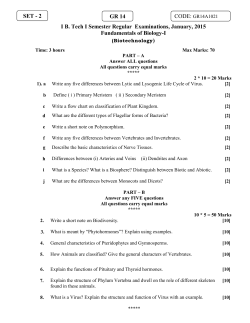 Fundamentals of Biology