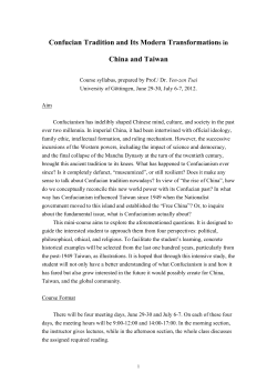 Confucian Tradition and Its Modern Transformations in China and