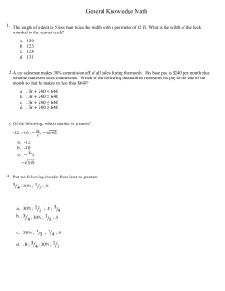 General Knowledge Math