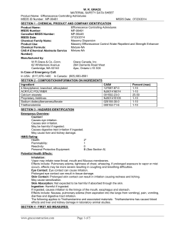 material safety data sheet